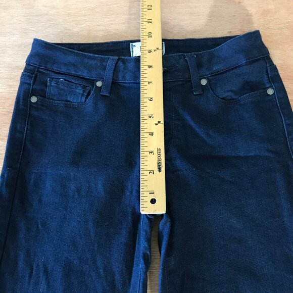 Paige Verdugo Ankle Jeans Women 27 Blue Mid Rise Dark Wash Stretch Preppy 17390 - Picture 8 of 13